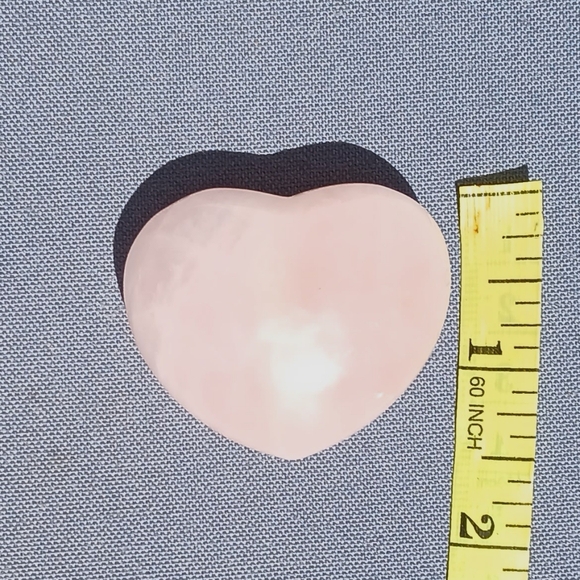 ๐ Large Rose Quartz Polished Heart Natural Crystal Carving Love Metaphysical - Picture 2 of 4